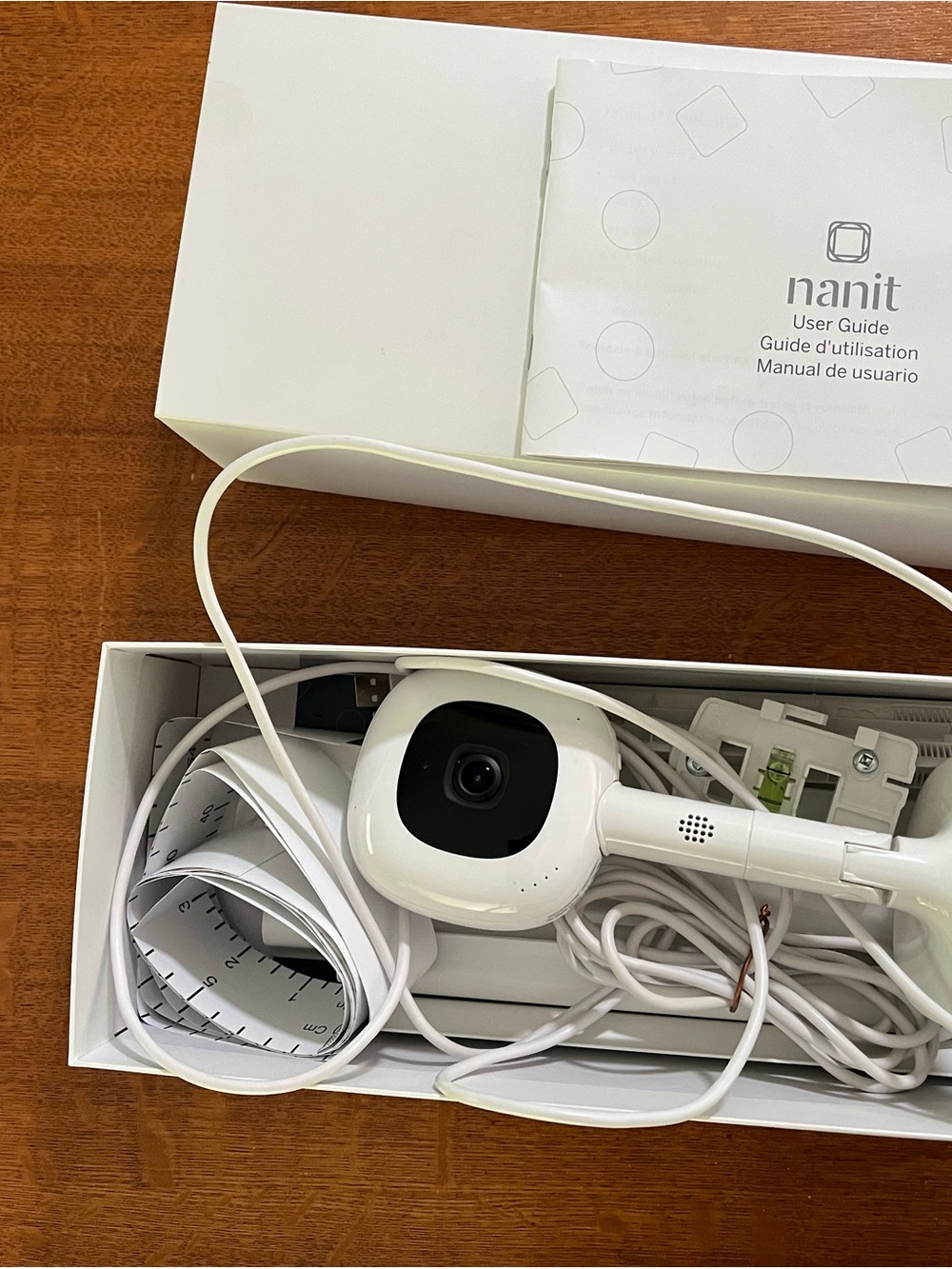Nanit White Baby Monitor Camera with Mount and Accessories